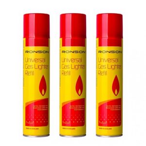 Gás para Isqueiros -Butano Ronson 250+50 ml - 3 unidades